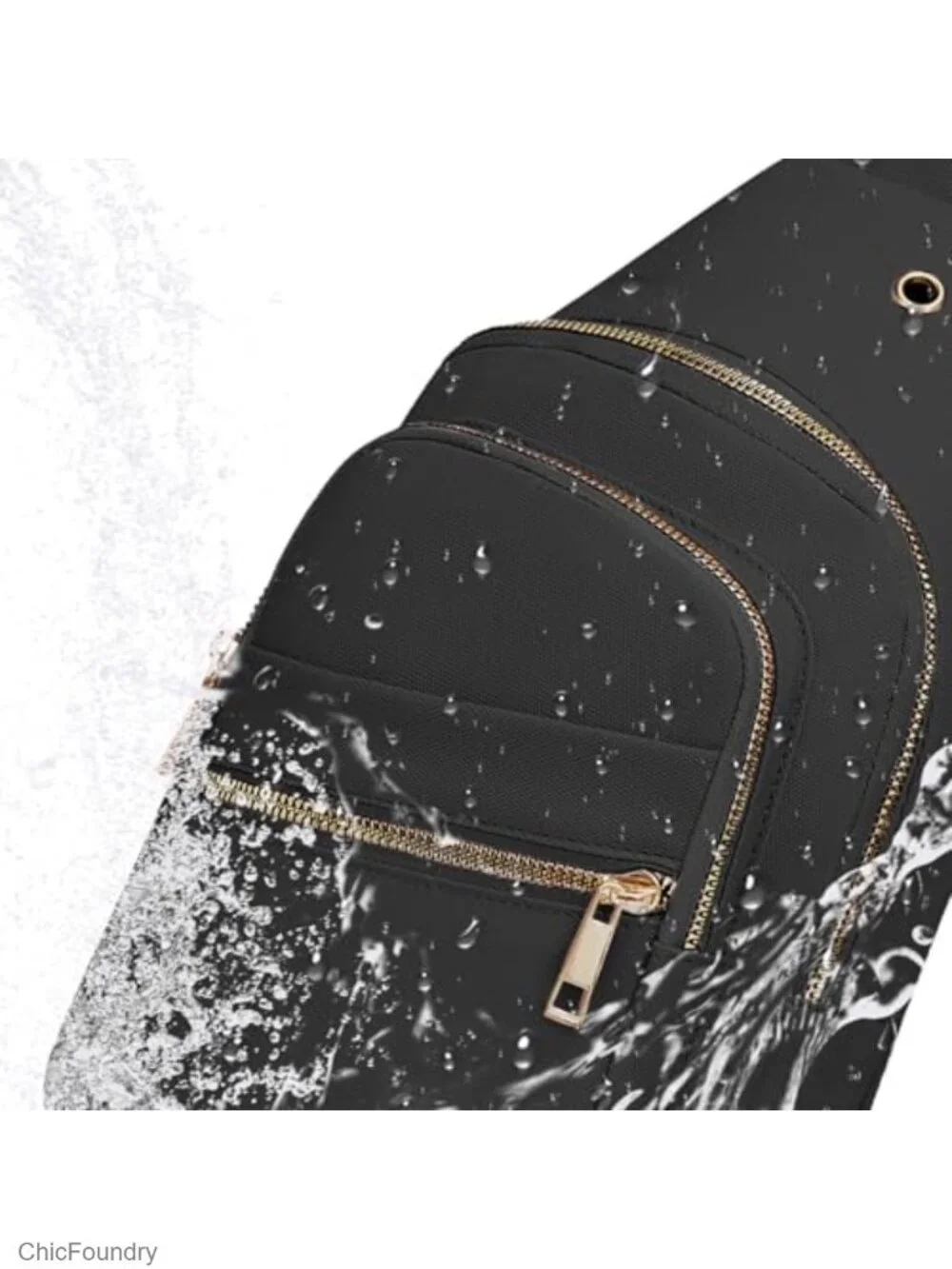 Waterproof RFID Travel Crossbody Sling Bag Adjustable Strap